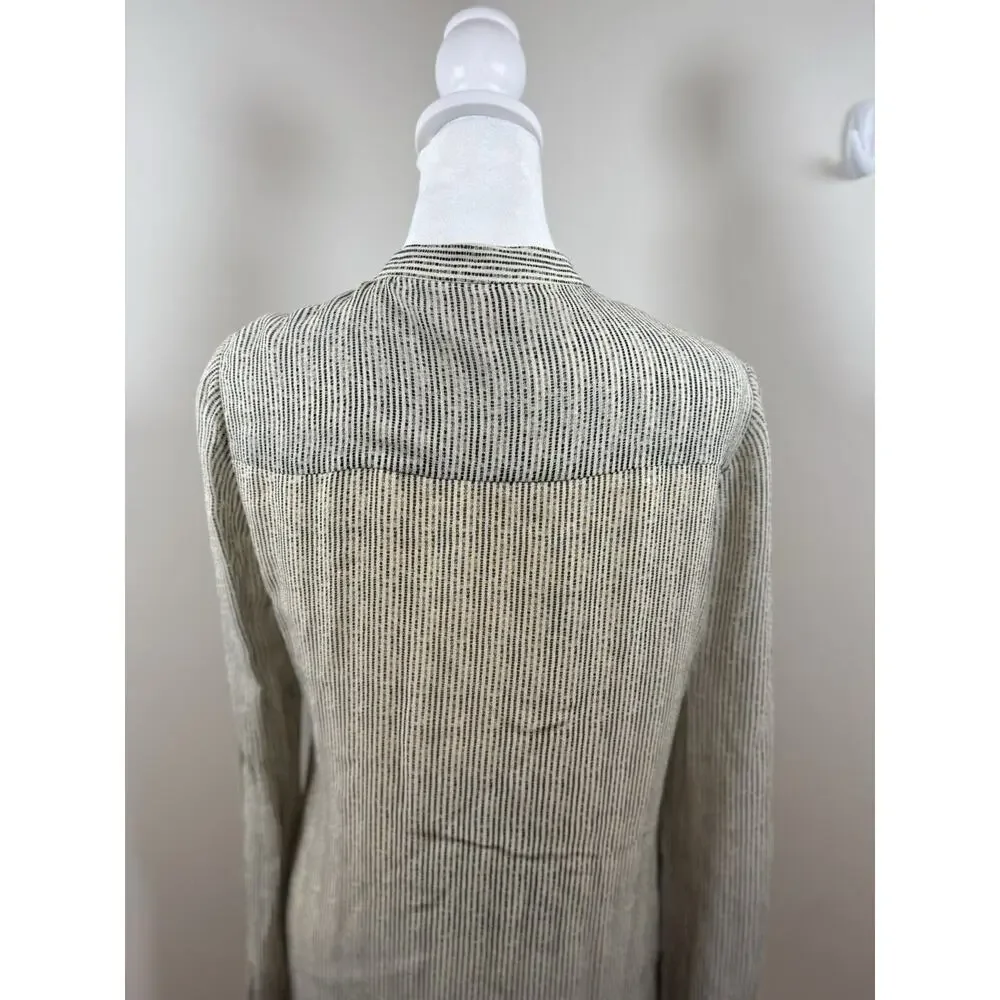 Tory Burch Women's Long Sleeve Blouse Size 4 Silk Ruffle Business Causal Office
